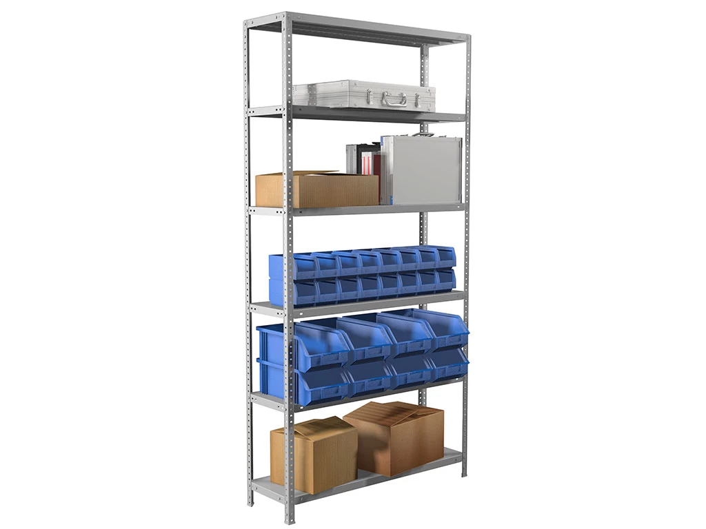 Стеллаж металлический Практик MS Standart 255/70х30/6
